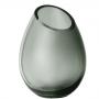 BLOMUS Стъклена ваза DROP, Ø12,5 см - цвят опушено сиво (Smoke)