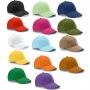 Памучна шапка с козирка 6 панела 280 гр/м²