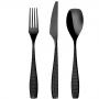 HERDMAR Прибори за хранене “BILBAO“- 24 части - черно мат PVD покритие