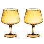 MAKU Комплект от 2 бр. чаши за вино “Tarha“ - 450 мл. - цвят пчелен мед