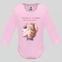 Бебешко боди с надпис - Честит 8-ми март. Обичам те мамо!