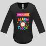 Бебешко боди с надпис - Alarm Clock