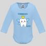 Бебешко боди с надпис - Моето първо зъбче за момче