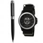 Луксозен мъжки комплект - ръчен часовник и химикалка