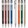 Метални химикалки - 8 цвята и сребриста украса
