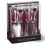 К-т мелнички за сол и пипер `CRYSTAL` - 12,5см