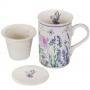 Керамичен MUG чай с филтър с капаче - Лавандула