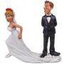 Декоративна статуетка на младоженци - Булката беглец