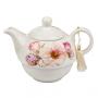 Комплект чаша и чайник - Роза