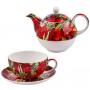Комплект чаша и чайник - Макове