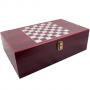 Комплект за вино с шах, 5 части, дървена кутия