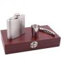 Комплект за вино, 3 части, дървена кутия