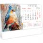 Луксозен настолен календар с твърда подвързия - акварелна техника 2026г