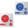 Стенен часовник с термометър и хидрометър в различни цветове