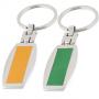 Метален ключодържател в осем цвята правоъгълна украса
