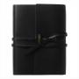 Луксозен, кожен бележник A6 - Pensee Black