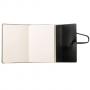 Луксозен, кожен бележник A6 - Pensee Black