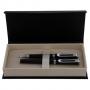Метална химикалка и ролер в картонена кутия
