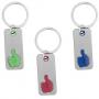 Метален ключодържател в три цвята
