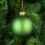 Стъклена топка - зелен мат