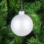 Стъклена топка - сребърен мат