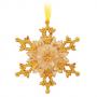 Висулка снежинка - цвят злато