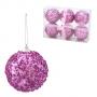 Коледна топка лила 10 см.