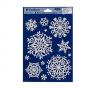 Стикер снежинки сини