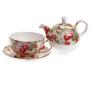 Комплект от чаша и чайник - алпийска ягода