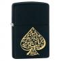 Запалка Zippo - Ace Of Spades Black Matte
