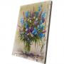 Картина върху врачански камък - 13x18 cm - букет