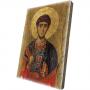 Картина върху врачански камък - 13x18 см - икона Свети Димитър