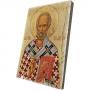 Картина върху врачански камък - 13x18 см - икона Николай Чудотворец