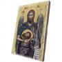 Картина върху врачански камък - 13x18 см - икона Йоан Кръстител