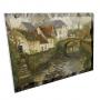 Картина върху врачански камък - 13x18 см - Мост над реката