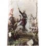 Картина върху врачански камък - 13x18 cm - ген. Скобелев - Руско-турска война