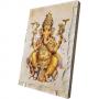 Картина върху врачански камък - 13x18 см - индийски бог Шива под формата на слон