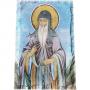 Картина върху врачански камък - 20x30 см - икона Свети Иван Рилски