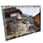 Картина върху врачански камък - 20x30 см - картина Село