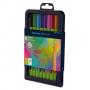 Тънкописец Line-Up 0.4 мм, 8 цвята кутия със стойка