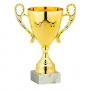 Детска спортна купа, златно покритие  - височина 18.5 см