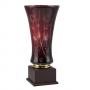 Кристална спортна купа, цвят бордо - височина 39 см