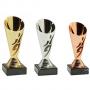 Детска спортна купа - златно, сребърно и бронзово покритие - височина 16.5 см