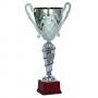 Луксозна спортна купа, сребърно покритие - височина 33.5 см