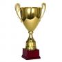 Луксозна спортна купа, изработена от метал със златно покритие - височина 33 см