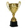 Луксозна спортна купа, изработена от метал със златно покритие - височина 27 см