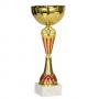 Стандартна спортна купа, златно покритие с червени елементи  - височина 27 см