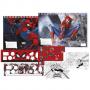 Скицник Spider-Man, 40 листа + шаблони, линийка, стикери и 2 страници за оцветяване