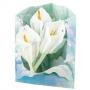 Поздравителна картичка Watercolour Lilies, Swing Card