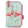 Портмоне с цип Flamingos, размер 9.5х16.5 см